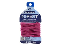 Beadalon rePEaT 100% Recycled  Braided Cord, 8 Strand, 1mm X 5m,  Fucshia
