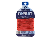 Beadalon rePEaT 100% Recycled  Braided Cord, 8 Strand, 1mm X 5m,  Coral