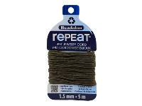 Beadalon rePEaT 100% Recycled  Braided Cord, 12 Strand, 1.5mm X   5m, Earth