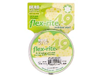 Beadsmith Flexrite, 49 Strand, Metallic Satin Gold, 0.45mm, 9.1m
