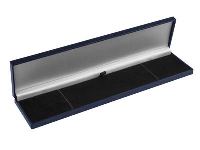 Navy Blue Leatherette Postal   Bracelet Box