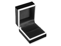 Black Monochrome Ring Box