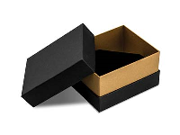 Black And Gold Metallic Bangle Box