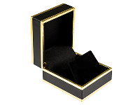 Black And Gold 2 Tone Earring Box