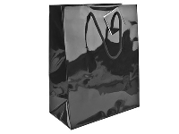 Black Gloss Gift Bag, Small    Pack of 5 170x120x75mm