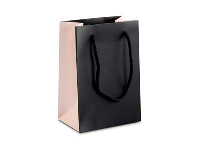 Black And Pink Gift Bag Small  Pack of 10