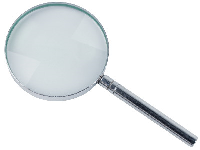 3&amp;quot; Magnifying Glass, Lightweight   Handheld 2.25x Magnification
