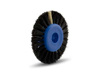 Black Bristle Lathe Brush 56mm/2&amp;quot;, Stiff, 3 Row, Converging