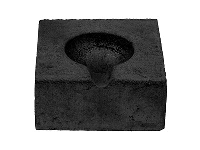 Compressed Hard Charcoal Block With Crucible Channel