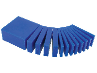 Ferris Wax Block, Blue, Assorted   Sliced