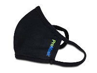 3 Ply Reusable Washable Cotton Mask Black PPE Pack of 2