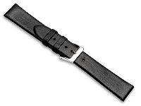 Black Calf Extra Long Watch Strap  12mm Genuine Leather
