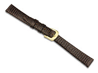 Brown Lizard Grain Watch Strap 20mm Genuine Leather