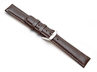 Brown Padded Calf Watch Strap 18mm Genuine Leather