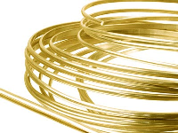9ct Yellow DF D Shape Wire 2.30mm X 1.50mm, 100% Recycled Gold