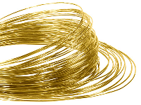 18hab Round Pin Wire 0.80mm Fully  Hard, Coils, 100% Recycled Gold