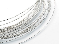 18ct White Round Pin Wire 1.50mm   Fully Hard, Coils, 100% Recycled   Gold