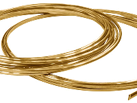 18ct Yellow HB D Shape Wire 3.00mm X 2.00mm, 100% Recycled Gold