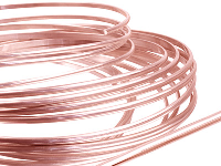 18ct Red Gold 5n D Shape Wire   2.30mm X 1.50mm, 100% Recycled Gold