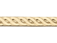 Brass Rope Braid Pattern Wire 0.8mm X 6.4mm X 910mm