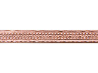 Copper Mini Beaded Design Patterned Wire 1mm X 5.1mm X 910mm