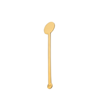 Stainless Steel Stirrer Gold 15cm (6") Single