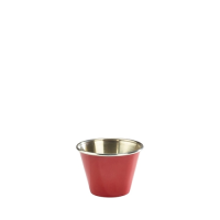 Stainless Steel Ramekin Red 2.5oz