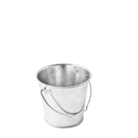 Galvanised Steel Mini Buckets 9cm/Base 7.7cm Dia