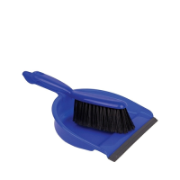 Dustpan & Brush Stiff Blue