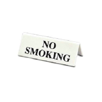 No Smoking Sign Tent Style Blk/Wht 110x45mm 