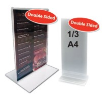 1/3 A4 Portrait Poster Holder Acrylic 210x90mm