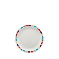 Small Duo Plate with Pebbles Rim 17cm