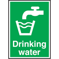 Drinking Water Sign S/A 100x150mm