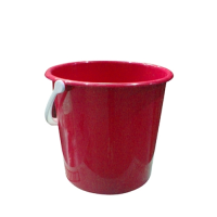 9 Litre Round Bucket - Red