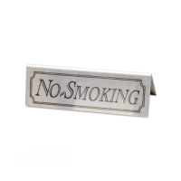 No Smoking Table Sign S/S 40x120mm