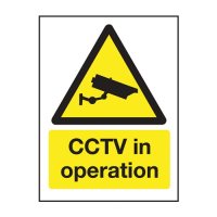 CCTV in Operation Sign S/A  200x150mm 