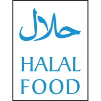 Halal Food Sign S/A  200x150mm