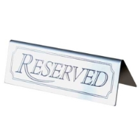 Stainless Steel Reserved Sign Tent