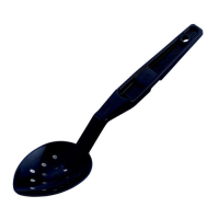 Black Perforated Serving Spoon 28cm