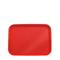 Rectangular Cafe Tray Red 14x18" 