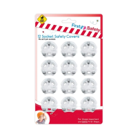 12 Pack Plug Socket Covers Child Protection