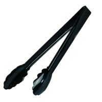 Polycarbonate Salad Tongs 23cm - Black 