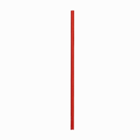 Paper Straw Solid Red 20cm (6mm bore)