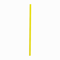 Paper Straw Yellow 20cm (6mm bore) Solid Colour