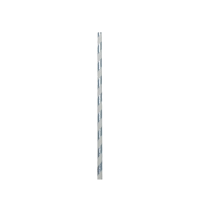 Paper Straw Silver Stripe 20cm (8") 6mm bore 
