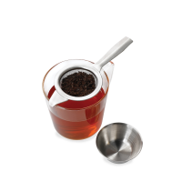 La Cafeti?re Tea Strainer with Drip Stand, S/S