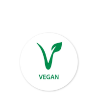 25mm Removable Label - VEGAN