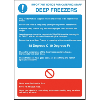Deep Freeze Notice Sign 300x200 S/A