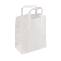 White Paper SOS Carrier Bag 7x10.5x8.5"