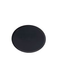Black Round Non Slip Tread Tray 28cm/11" PP